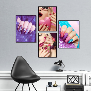 Nail Fashion Salon Colorful Wall Art Canvas Painting Nordic Posters And Prints Modern Wall Pictures Cosmetics Beauty Shop Decor