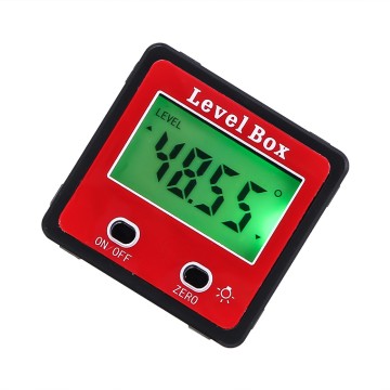 2-Key Digital Inclinometer Level Box Protractor Angle Finder Gauge Meter Measuring Sloping Roof Angles