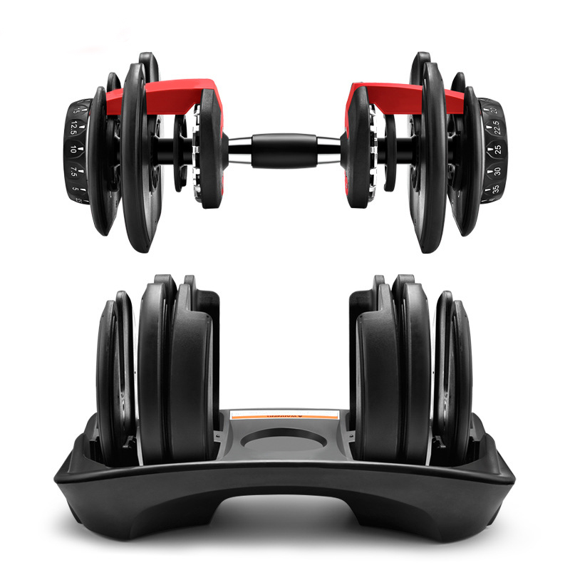 DHL Free Weight Adjustable Dumbbell 5-52.5lbs Fitness Workouts Dumbbells tone your strength and build your muscles New