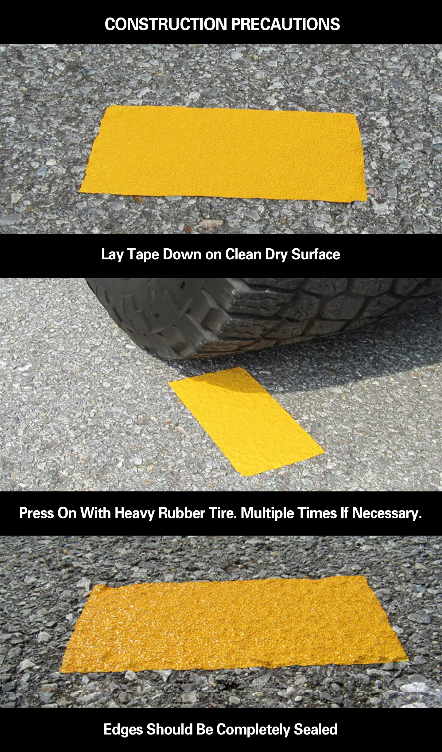 Foil-Backed Pavement Marking Tape