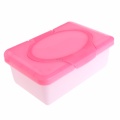 Pink Dry Wet Tissue Paper Case Baby Wipes Napkin Storage Box Plastic Holder Container