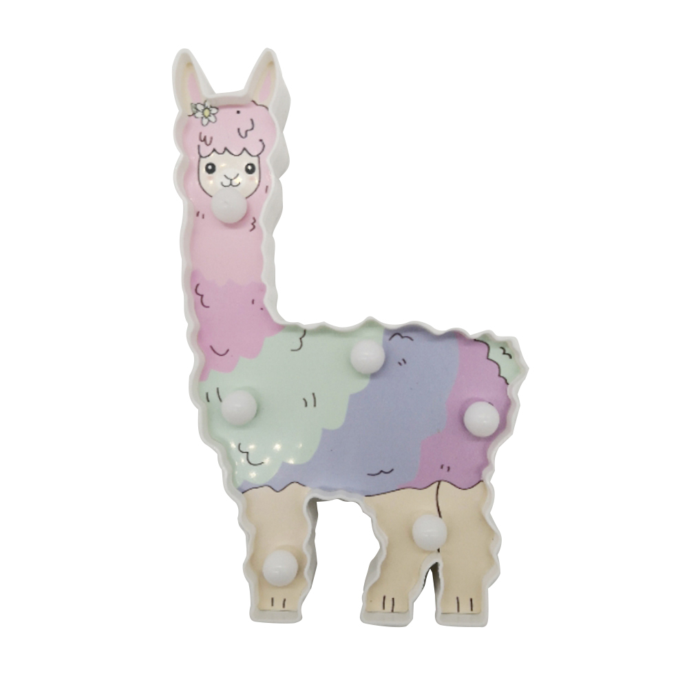 Llama Decor Toys for Kids Wall Decoration Night Lamp for Pregnant Woman, Kids, Baby Shower, Nursery, Battery Operated Nightlight
