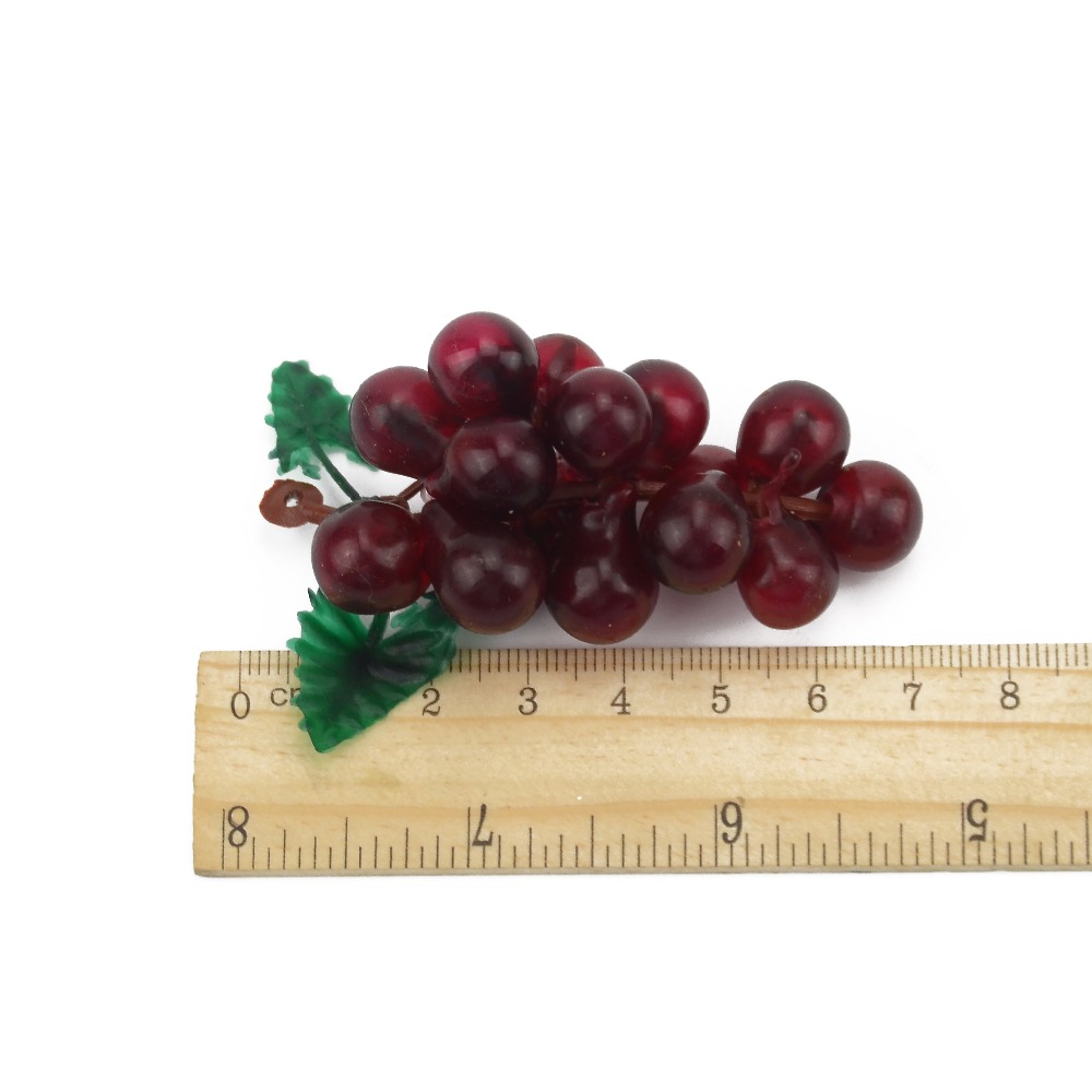 Cheap 3pcs / 7cm artificial plastic simulation fruit grape wedding decoration home kitchen Christmas gift clip accessories