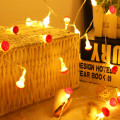 2m 3m Mushroom Shape Wire String Light Battery Operated Led Lights Decoration Christmas Party Home Fairy Lights Gift Garland