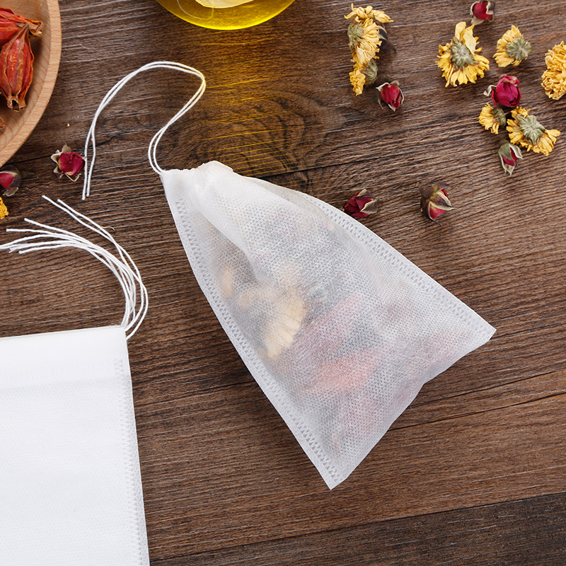 1000pcs Empty Paper Tea Bags Filter With String Heat Seal melon leaf teabags empty Tea Bags packing herbal bag sachets tea