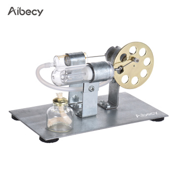 Aibecy Mini Hot Air Stirling Engine Motor Model Stream Power Physics Experiment Model Education Science Toy Gift For School Kids