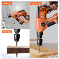 Dongcheng Electric Hammer Impact Drill Power Drill 12V 12mm 3 Functions DC Electric Rotary Hammer with BMC and 5pcs Accessories