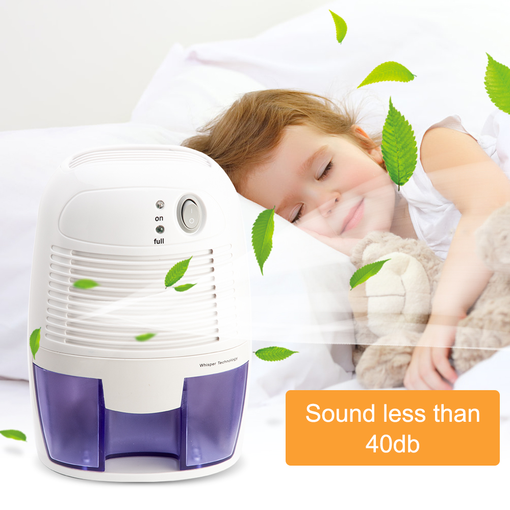 Portable 500ML Mini Dehumidifier For Home Moisture Absorbing Air Dryer With Auto-Off And LED Indicator Air Dehumidifier