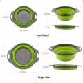 VOZRO 2PC Size Fruit Vegetable Cleaning Basket Water Fold Gadgets Kichen Accessories Cuisine Cucina Avocado Kitchen Accessori