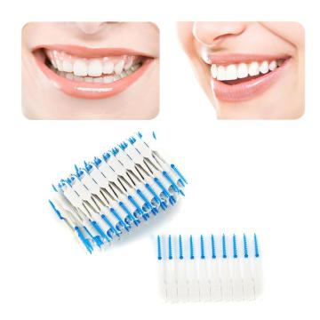 120PCS/bag Double-headed Interdental Brush Oral Hygiene Cleaning Dental Floss One-time Removal Of Food Residues Teeth Toothpicks