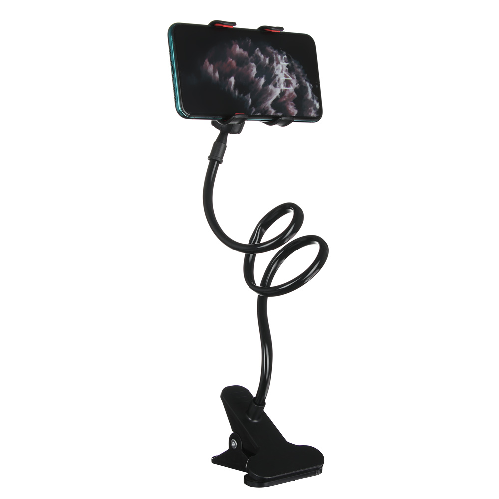 Mount Stand 360° Rotating Plastic Mobile Phone Stand Clamp Bed Desk Lazy Holder Flexible Arm Mobile Phone Rack