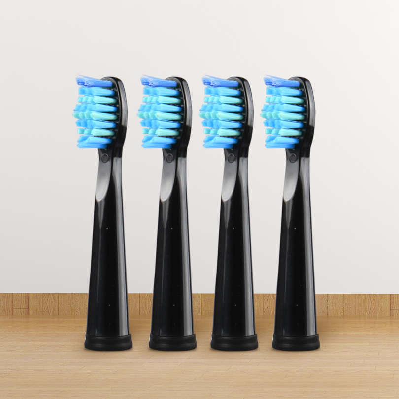 SEAGO NEW Electric Toothbrush Heads Fits for E2/E4/E5/SG515/SG958/SG551/E9 Soft Bristles Brush Head Snap-on Replacement Heads
