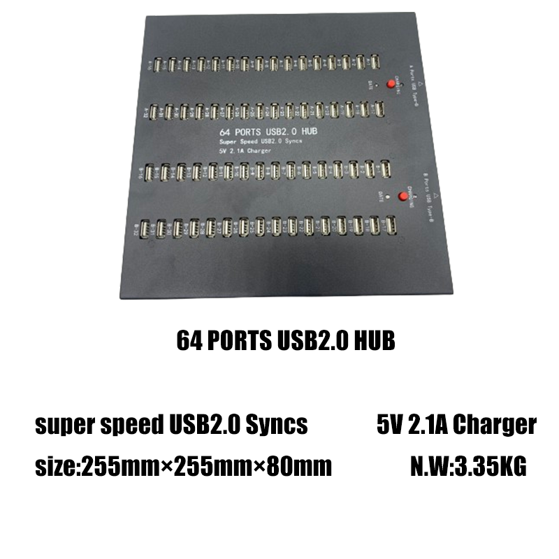 64 PORTS USB2.0 HUB Product Specifications