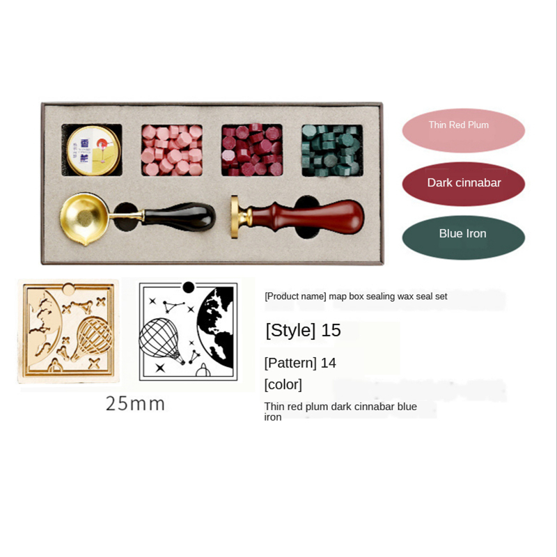 2021 DIY Custom Stamps Wax Seal Box Kit Detachable Stamp Spoon Set Sealing Beads Envelope Wedding Packaging Gifts Postcard