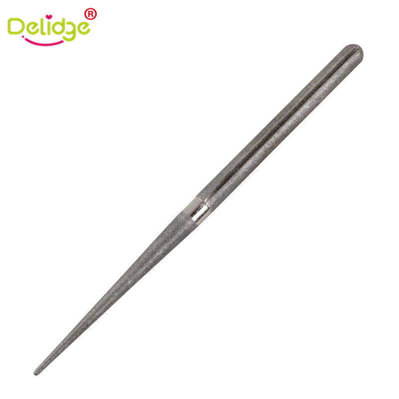 Delidge 1 Pc Pen Shape Knife Sharpener Kitchen Pocket Diamond Plated Fishing Hook Sharpener Grindstone Chisel Outdoor Tools