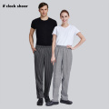 IF 2019 New hotel cook waiter pants Cookchef work clothes restaurant Chef Elastic trousers work clothes men zebra pants uniform