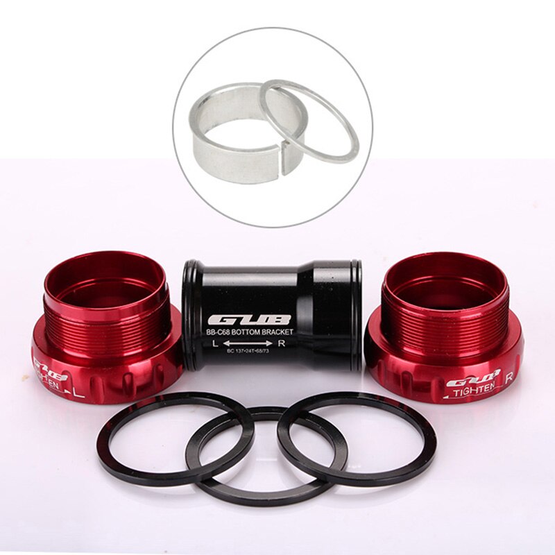 NEW GUB C-68 Crankshaft 68/73mm BSA Thread Type Bottom Bracket Crankshaft Bike Bearing Universal Mountain Road Bicycle Accessory