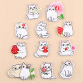 one set embroidery patch cats animal cartoon patches for bag hat badges applique patches for clothing VI-1415