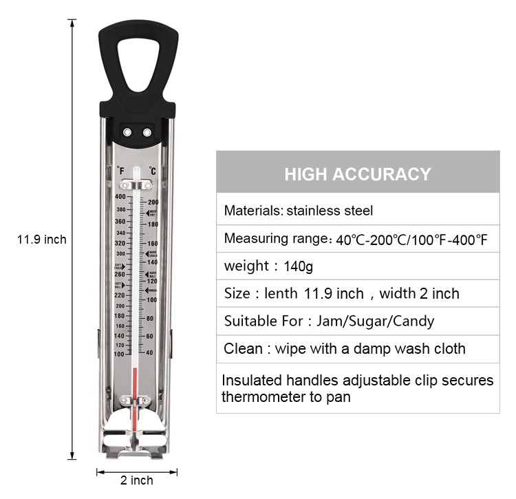 Cheap thermometer candy/sugar stainless for sugar
