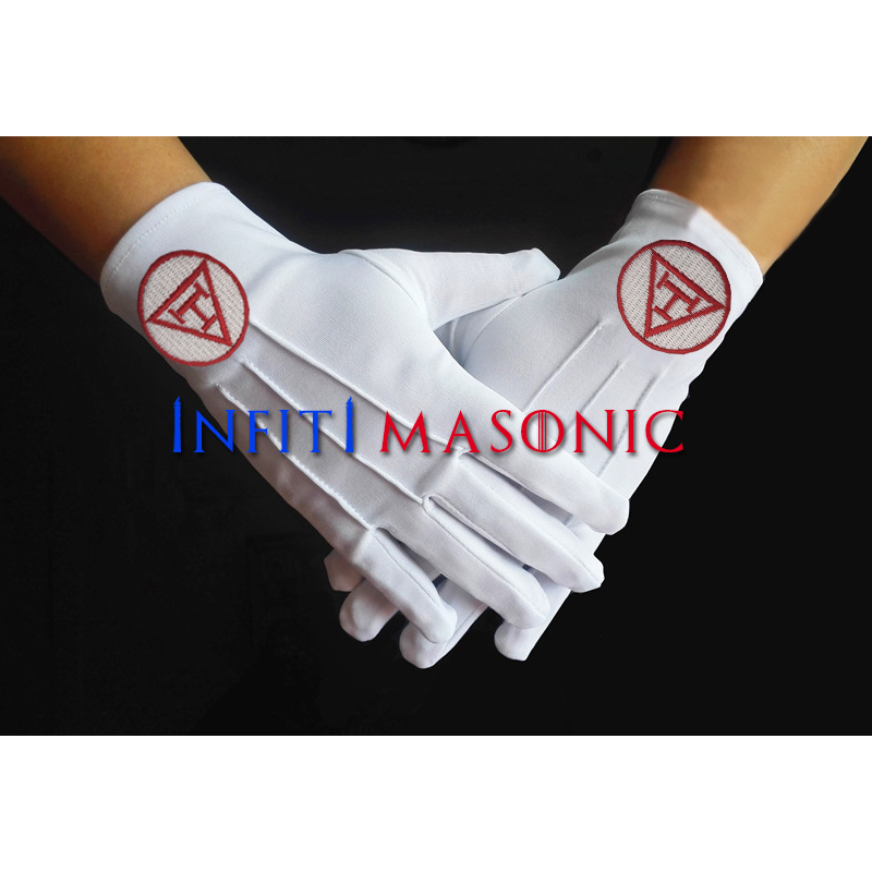 masonic white ceremonial swords gloves beige fingerless military parade white