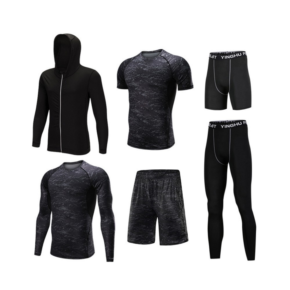 Men's Tracksuit Compression Sports Suit Gym Fitness Clothes Training Exercise Workout Tights Running Jogging Sport Wear