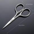 Nose Hair Scissors Makeup Scissor Stainless Steel Manicure Scissors Beard Trimmer Men Mustache Beard Scissor Nose Hair Scissors