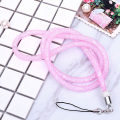 Etmakit NEW Crystal Neck Necklace Strap Lanyard U Disk ID Work Card Mobile Cell Phone Chain Straps Keychain phone Hang Rope