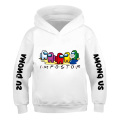 Hot Sell cotton Print Among Us Hoodie Kids Cute Pattern Sweatshirt Long Sleeve Cartoons Games Baby Boys Clothes Toddler Child