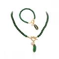 Malachite Jewelry Set