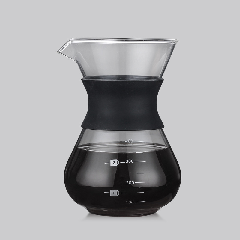 Pour Over Coffee Maker with Borosilicate Glass Manual Coffee Dripper Brewer LBShipping