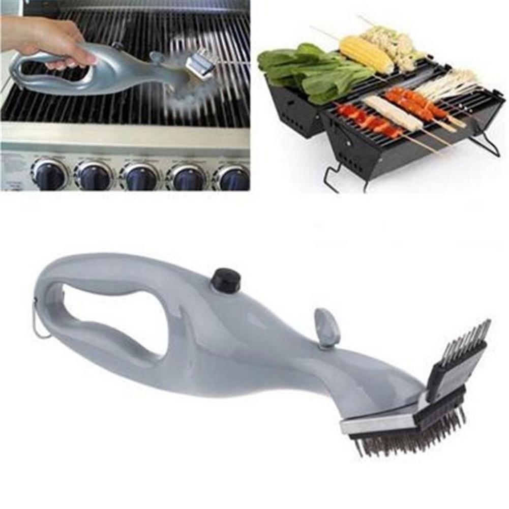 Stainless Steel BBQ Cleaning Brush Outdoor BBQ Grill Brush Barbecue Grill Cleaner Steam BBQ Accessories Cooking Tools