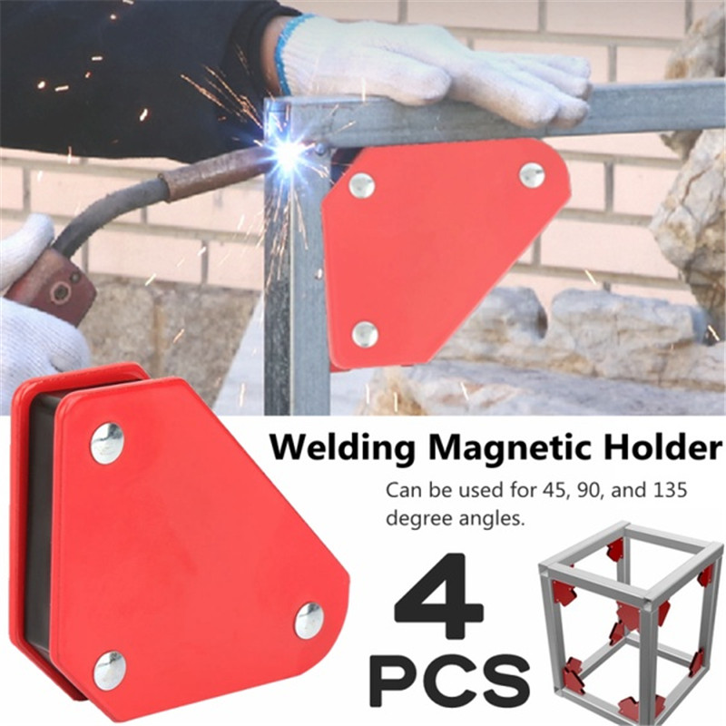 4PCS/lot 9LB Angle Soldering Locator Welder Welding Holder Tool Welding Magnetic Holder Magnetic Magnet Corner Arrows