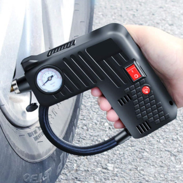 Portable Car Tire Inflator Air Compressor 12V Electric Automotive Tyre Puressure Air Filling Pump For Auto Motorcycle Car Bike