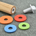 Adjustable Rolling Pin with Multicolored Removable Rings Classic for Baking Dough Pizza Pie and Cookies