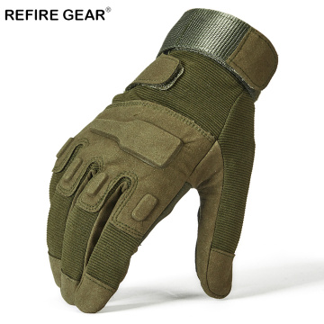 ReFire Gear Cycle Style Outdoor Hiking Gloves Men Tactical Camping Full Finger Gloves Male Hiking Camping Hunting Bicycle Gloves