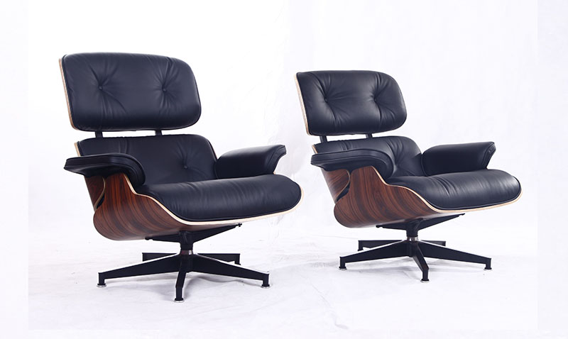 two-version-of-eames-lounge-chair-replica