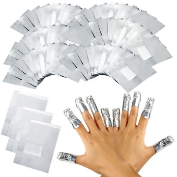 100Pcs/Lot Aluminium Foil Nail Art Soak Off Acrylic Gel Polish Nail Removal Wraps Remover Makeup Tool Nail Care