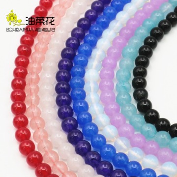 8mm Opal Trendy Accessory Crafts Loose Beads Balls Fitting Female Chalcedony Semi Finished Stones Wholesale Jewelry MM0018