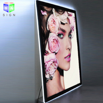 A2 Magnetic Led Poster Frame Advertising Wall Mounted Acrylic Light Box Sign Holders