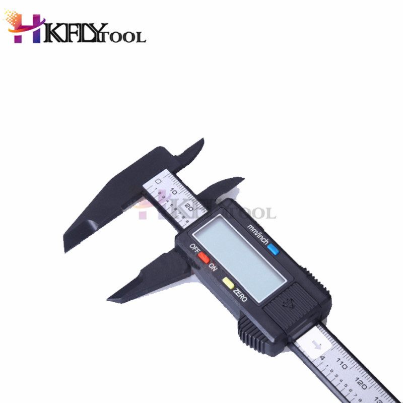 New Arrival 150mm 6 inch LCD Digital Electronic Carbon Fiber Vernier Caliper Gauge Micrometer Measuring Tool