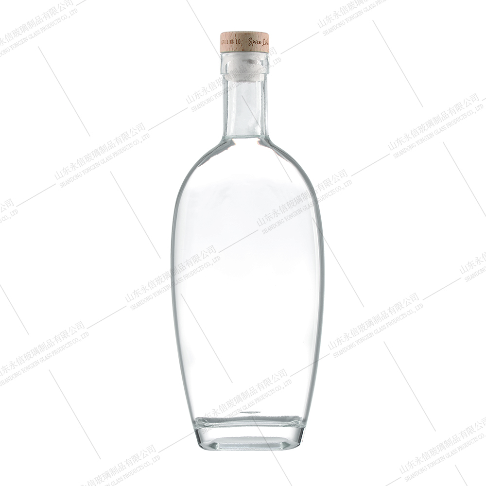 Customized Clear Square Glass Bottle Chinese factory