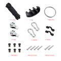 Water Sports Kayak Canoe Anchor Trolley Kit Cleat Rigging Ring Pulleys Pad Eyes Well Nuts Screws Rope Boats Decks Accessories