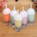5pcs Bubble Tea Model Ice-cream Drinks Pearl Milk Tea Doll Food Toy Accessories 1/12 Dollhouse Miniature