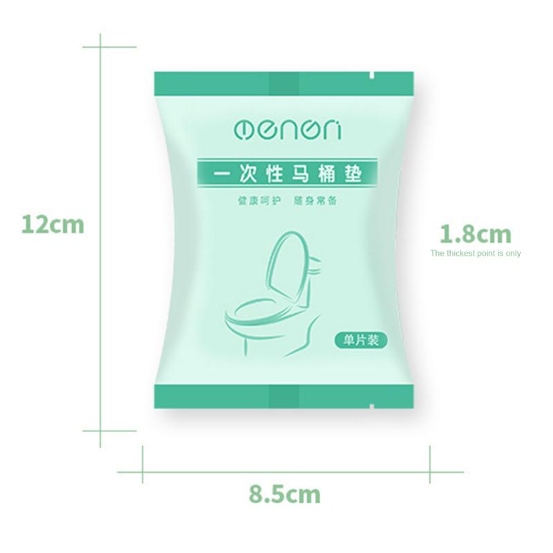 Single Piece Independent Packaging 10 Pcs Non-woven Disposable Travel Toilet Seat Cover Waterproof Toilet Seat Bathroom Supplies