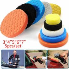 5PCS/Set 3/4/5/6/7" Inch Car Buffing Polishing Pad Waxing Polishing Wheel Foam For Car Polisher Buffer