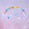 Star Tassel Arch Cake Toppers Unicorn Angel Moon Bear Decorations for Baby Shower Kid Birthday Party Baking Supplies Love Gifts