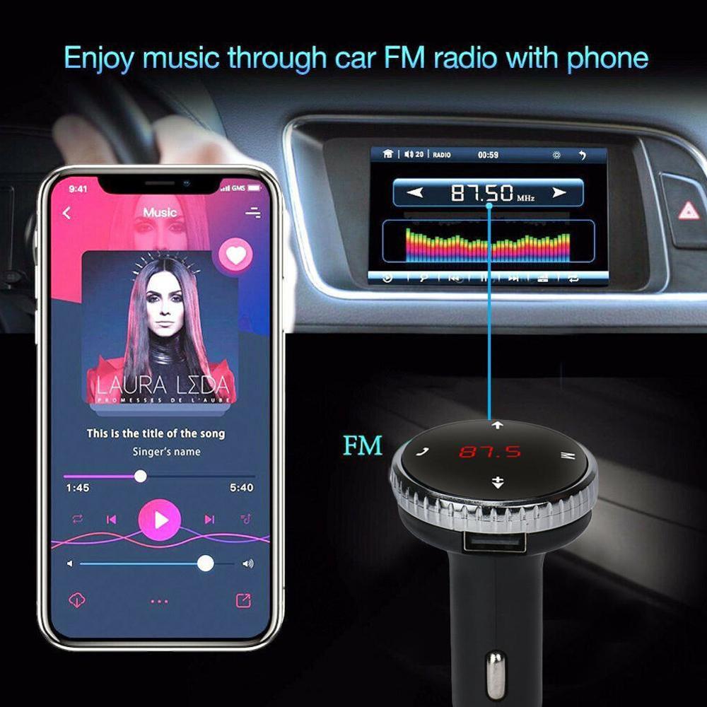 Portable Modulator Car Kit MP3 Player SD w/Remote Wireless Bluetooth LCD FM Transmitter New Car-styling With Microphone