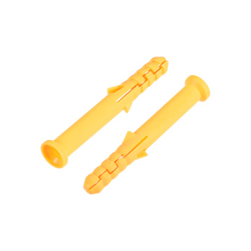 uxcell 30pcs 10x80mm Plastic Expansion Pipe Column Concrete Anchor Wall Plug Frame Fixings Tube Yellow