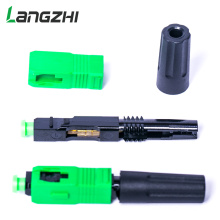 Langzhi 100pcs/lot SC Apc 50mm Zf Ftth Fiber Optic SC Connector SC/APC Optical Fiber Connector Sc-apc Fast Connector