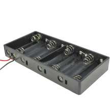 8 AA Battery Holder Box Case with Wire Leads